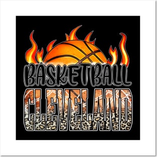 Classic Basketball Design Cleveland Personalized Proud Name Posters and Art